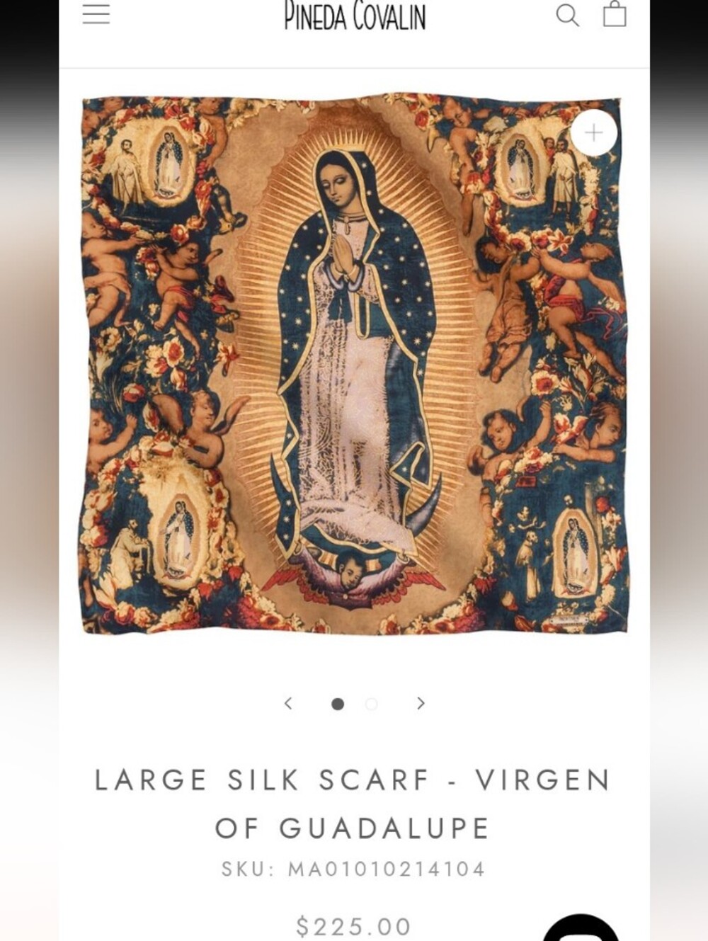 Pineda Covalin Virgen of Guadalupe Motif